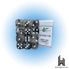 SET OF 12D6 PIPS DICE: DIFFUSION WRAITH 18MM